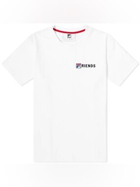 NWT KROST Fila Taylen White 'Friends' Short Sleeve Tee